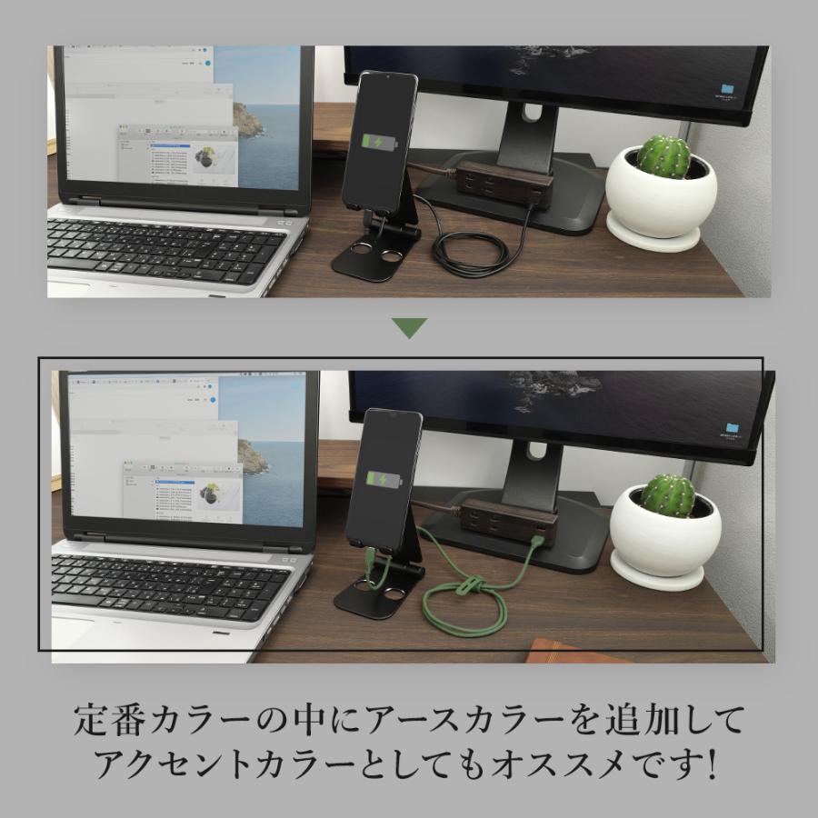 【アウトレット商品】iPhone充電ケーブル 1m USB Type-A to Lightning シリコンケーブル 充電 データ転送 | Owltech | 09