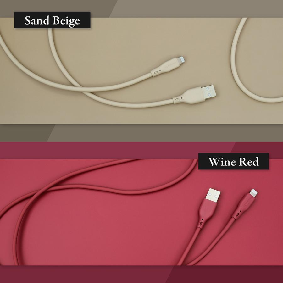 アウトレット商品 iPhone充電ケーブル 2m USB Type-A to Lightning シリコンケーブル 充電 データ転送 | Owltech | 07