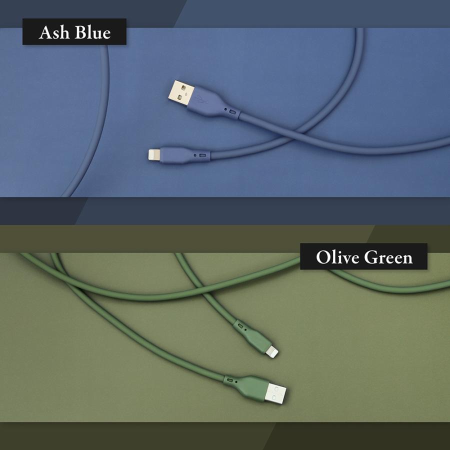 アウトレット商品 iPhone充電ケーブル 2m USB Type-A to Lightning シリコンケーブル 充電 データ転送 | Owltech | 08