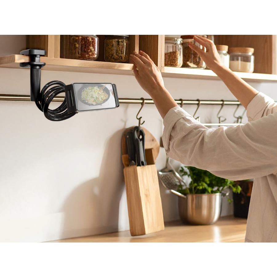 スマホ スタンド アーム フレキシブル タブレット ipad 12.9インチ 110cm ベッドフレーム ポール | Owltech | 09