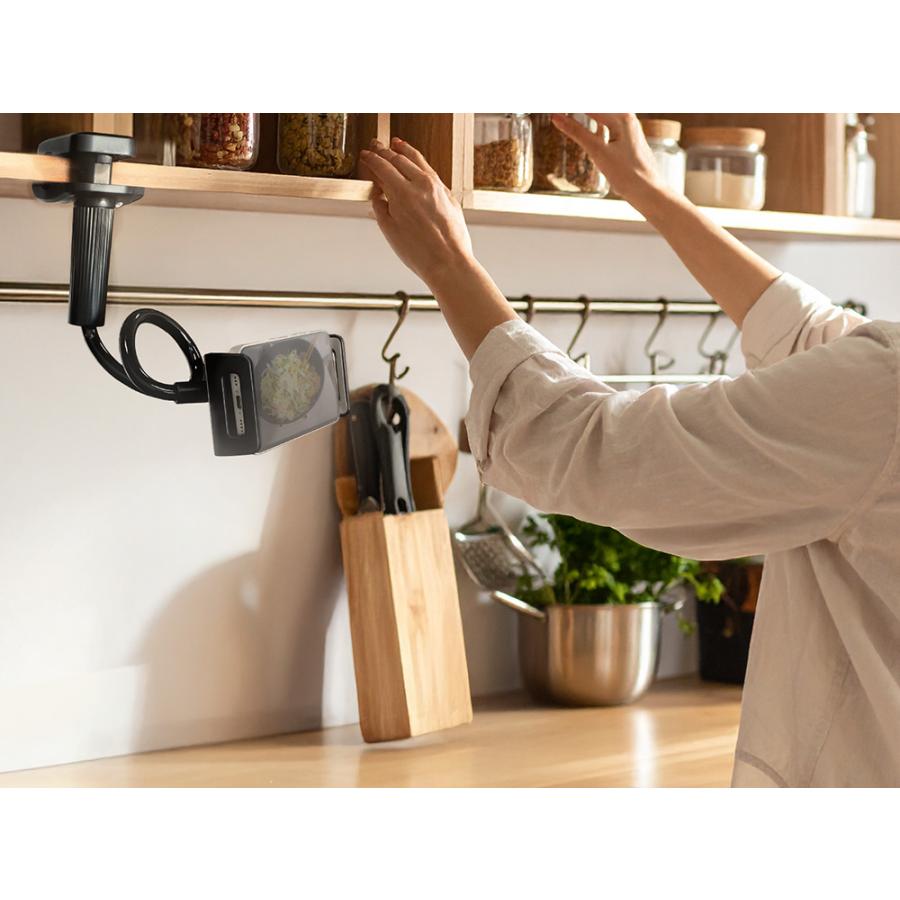 スマホ スタンド アーム フレキシブル タブレット ipad 12.9インチ 50cm ベッドフレーム ポール | Owltech | 09