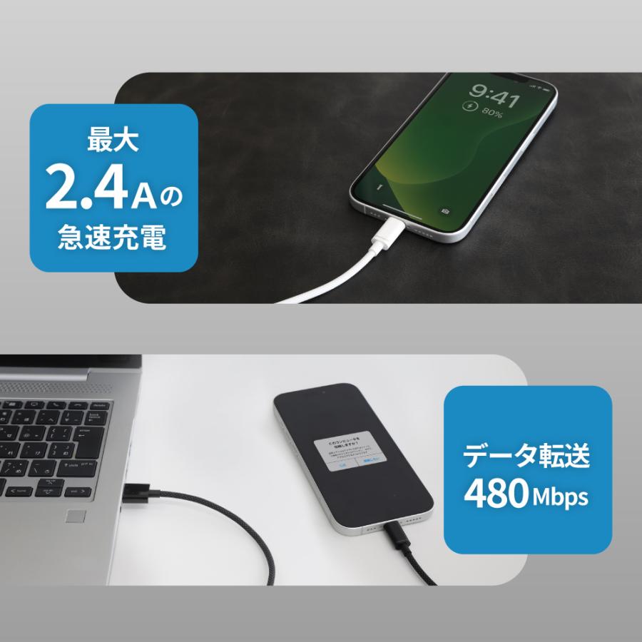 Owltech（オウルテック） 充電ケーブル Lightning iPhone 急速 データ