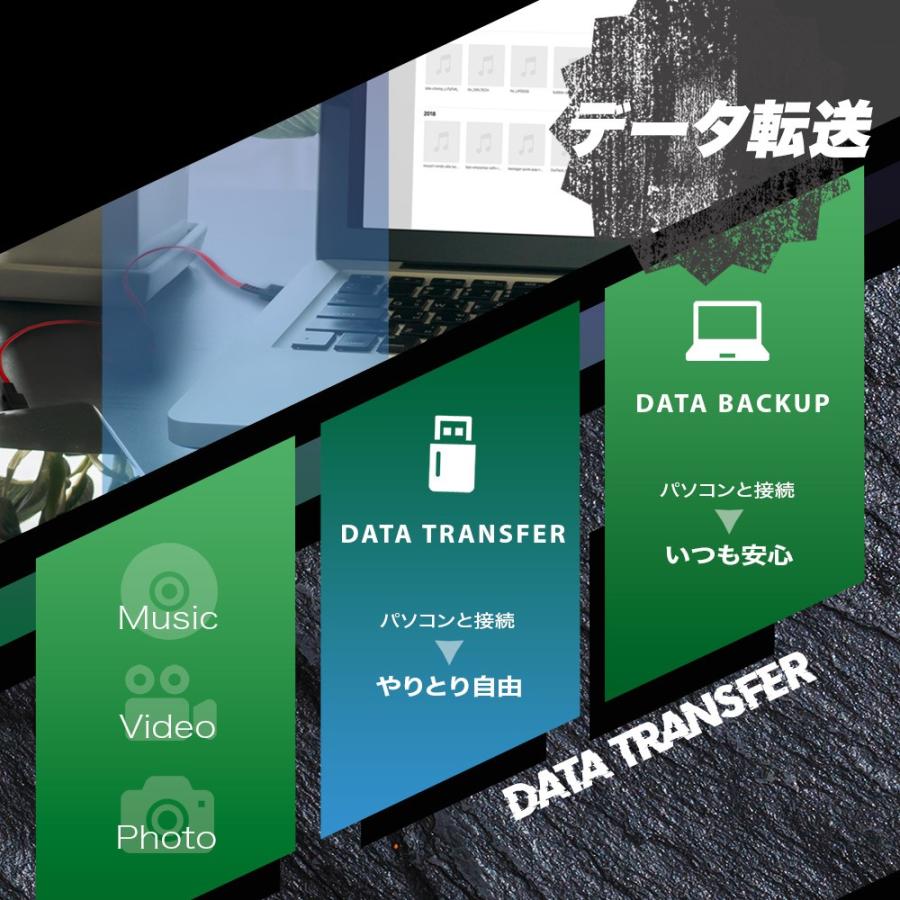 microUSB 巻き取り式 充電ケーブル 120cm スマホ タブレット 超タフ ストロング マイクロUSB 巻取 | Owltech | 04