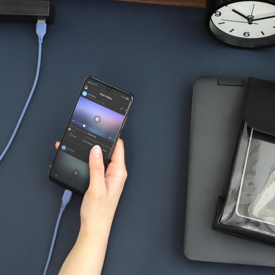 type-c ケーブル 充電ケーブル type-c to type-c 1m 2m 充電 データ転送 アースカラー | Owltech | 17