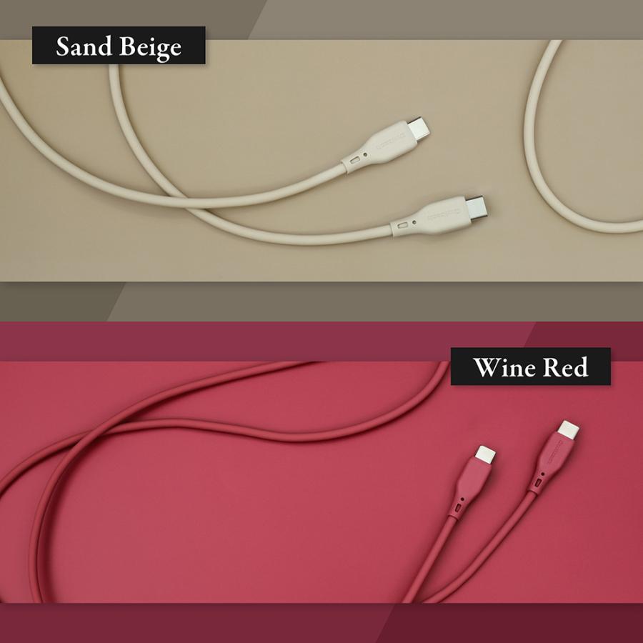 type-c ケーブル 充電ケーブル type-c to type-c 1m 2m 充電 データ転送 アースカラー | Owltech | 07