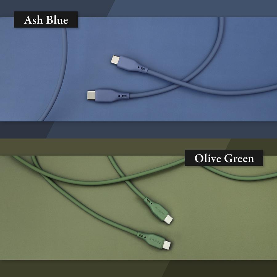 type-c ケーブル 充電ケーブル type-c to type-c 1m 2m 充電 データ転送 アースカラー | Owltech | 08