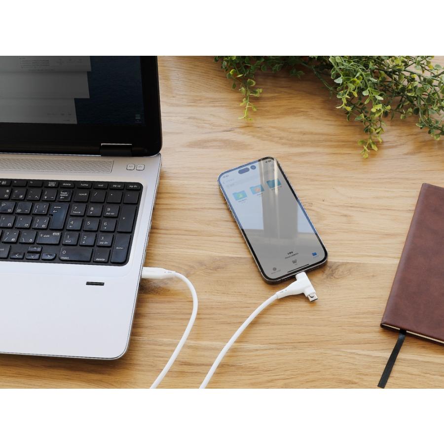 2in1 充電ケーブル USB Type-C to Type-C／Lightning シリコンケーブル | Owltech | 09