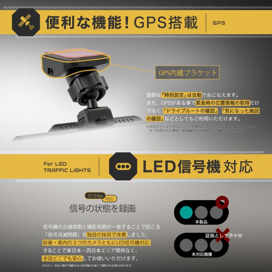 ドライブレコーダー 車の前後 車内の3カメラ同時録画 夜間に強い高画質 Owl Dr803fg 3c オウルテックダイレクト Yahoo 店 通販 Yahoo ショッピング