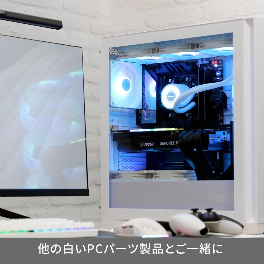 Owltech PCケースファン 120mm 1個 ホワイト LED ARGB対応