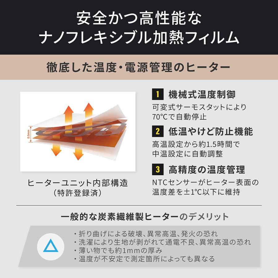 電熱ベスト ヒーティングベスト ヒーターベスト S M L XL 防寒対策 ebi | Owltech | 02