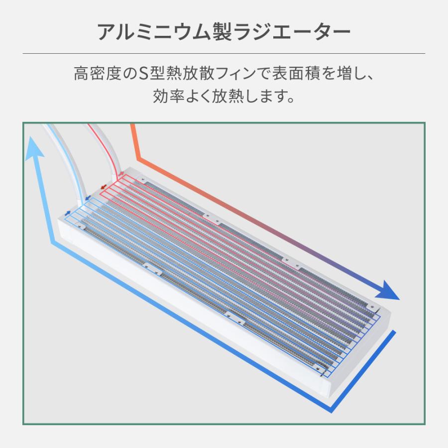 フルカラーLCD搭載 ARGB LED内蔵ヘッド 120mm×3基 水冷CPUクーラー｜owltech｜08