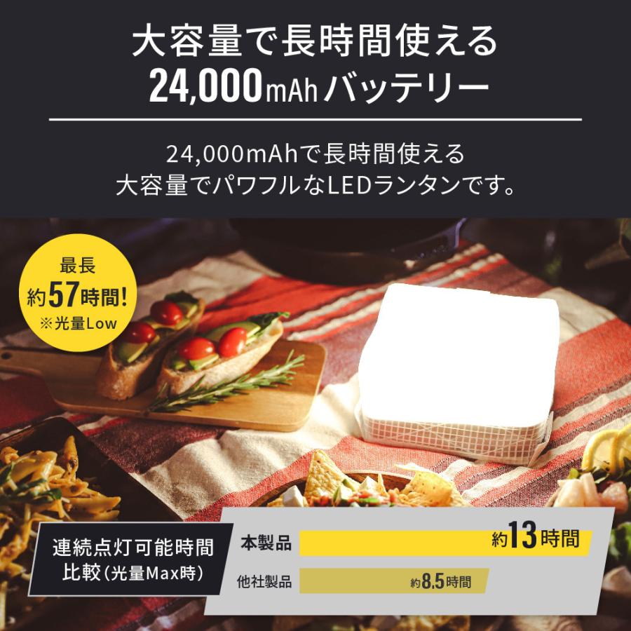 LEDランタン 充電式  PD18W入力対応 24000mAh ebi モバイルバッテリー 防災グッズ(在庫処分) | Owltech | 02