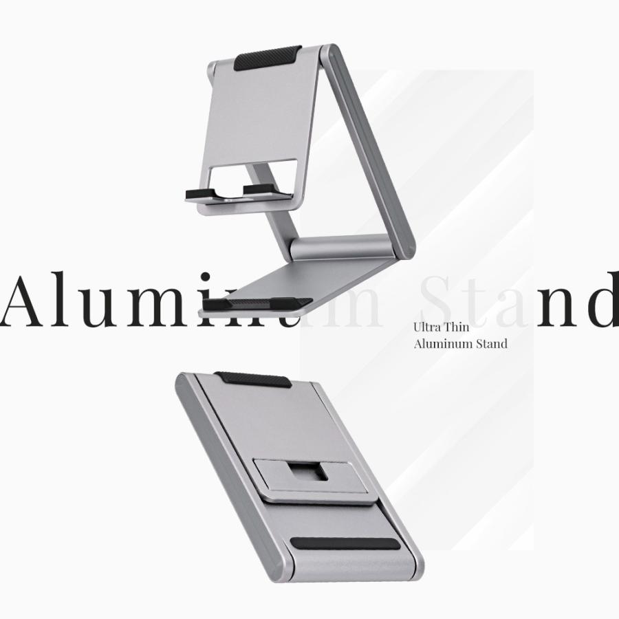 スマホスタンド 卓上 コンパクト タブレットスタンド 折りたたみ式 iPhone スマートフォン | Owltech | 01