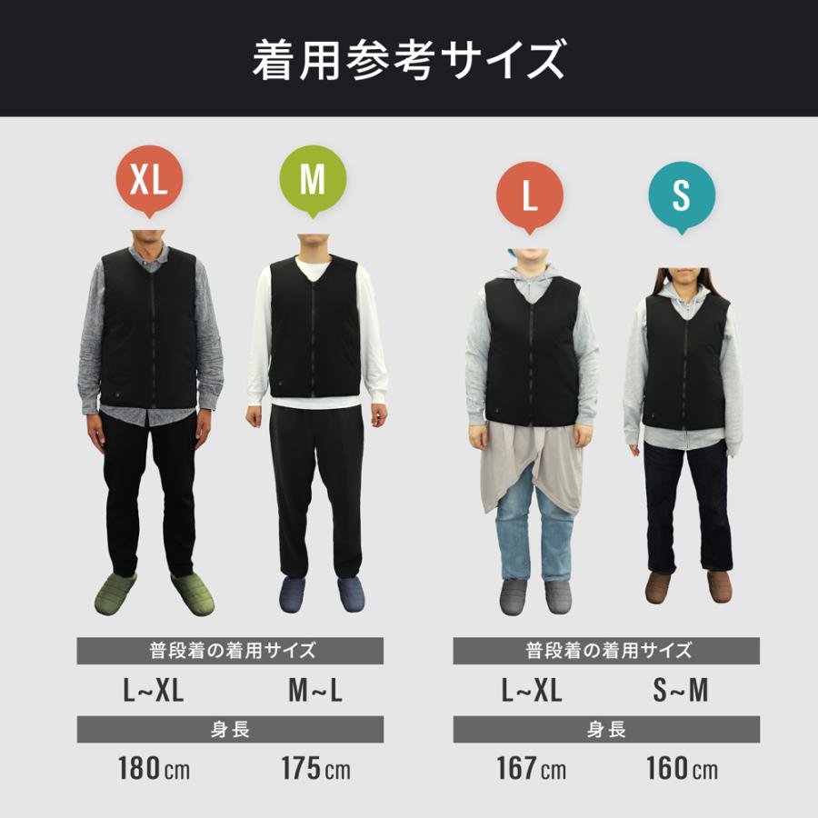電熱ベスト ヒーティングベスト ヒーターベスト S M L XL モバイルバッテリー付属 防寒対策 ebi | Owltech | 12