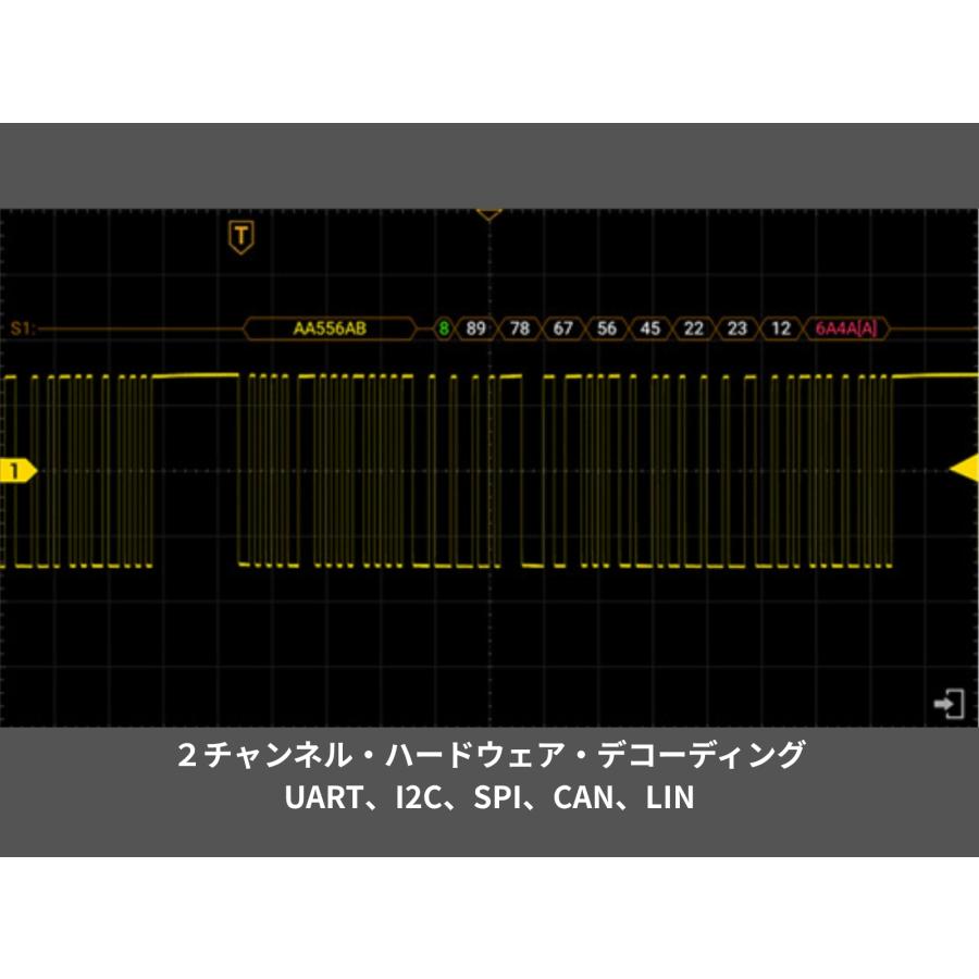 OWON ADS900A 2ch 4ch 125〜250MHz デジタル オシロスコープ 12ビット 2Gs/s メモリ長 100M FFT USB タッチスクリーン 【メーカ ー3年保証】【日本語取扱説明書の画像