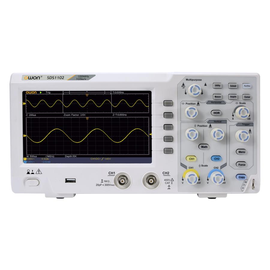 OWON OWON SDS1102 2ch 100MHz デジタル オシロスコープ 8ビット 1Gs/s