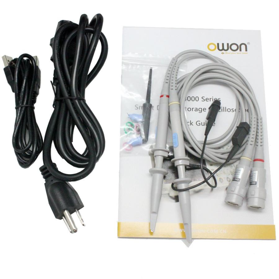 OWON XDS2102A 2ch 100MHz デジタル オシロスコープ 12ビット 1GSa/s メモリ長 20M トリガ バス デコード USB LAN SCPI 8インチディスプレイ【メーカー3年保証】の画像