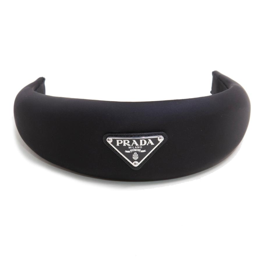 プラダ カチューシャ NYLON LOGO HAIR BAND ナイロン ロゴ ヘアバンド ...
