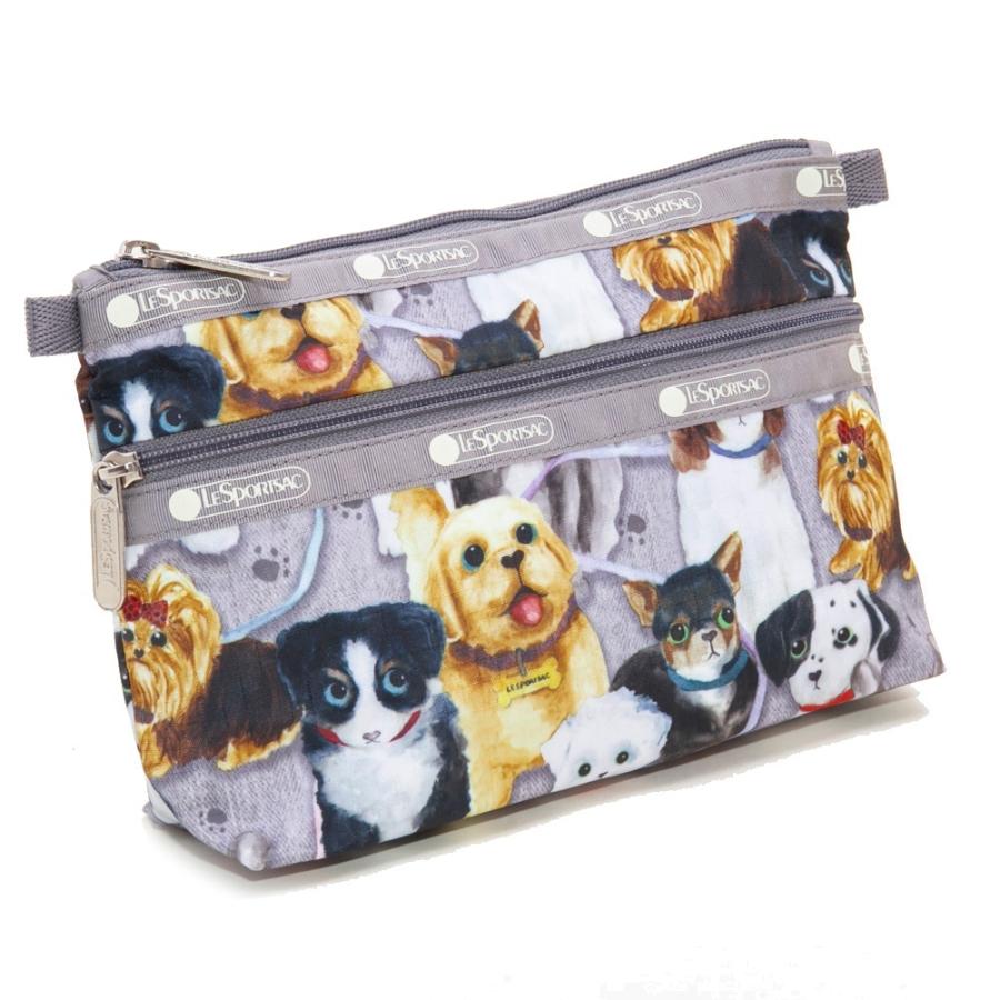 レスポートサック ポーチ Cosmetic Clutch コスメティッククラッチ 7105 F758 Puppy Park レディース 年7月柄 Lesportsac 7105 F758f758os Oxe 通販 Yahoo ショッピング