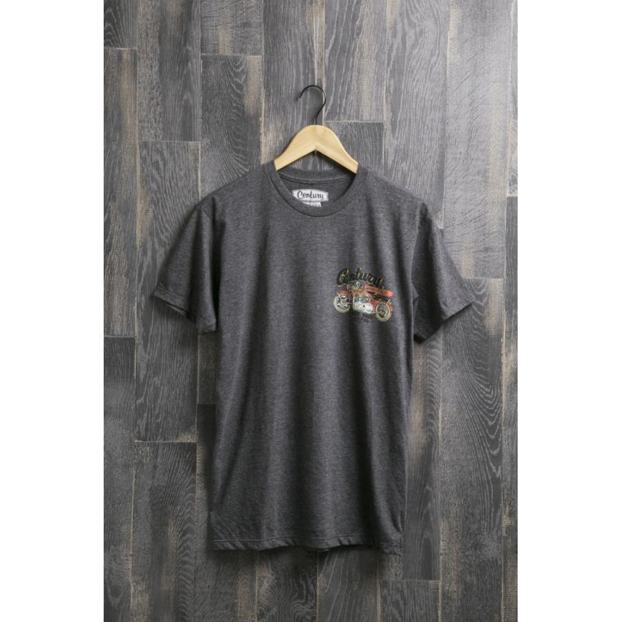 センチュリーモーターズ バイ ボンダッチ Tシャツ C/N SS TSHIRT century 01 HEATHER CHARCOAL