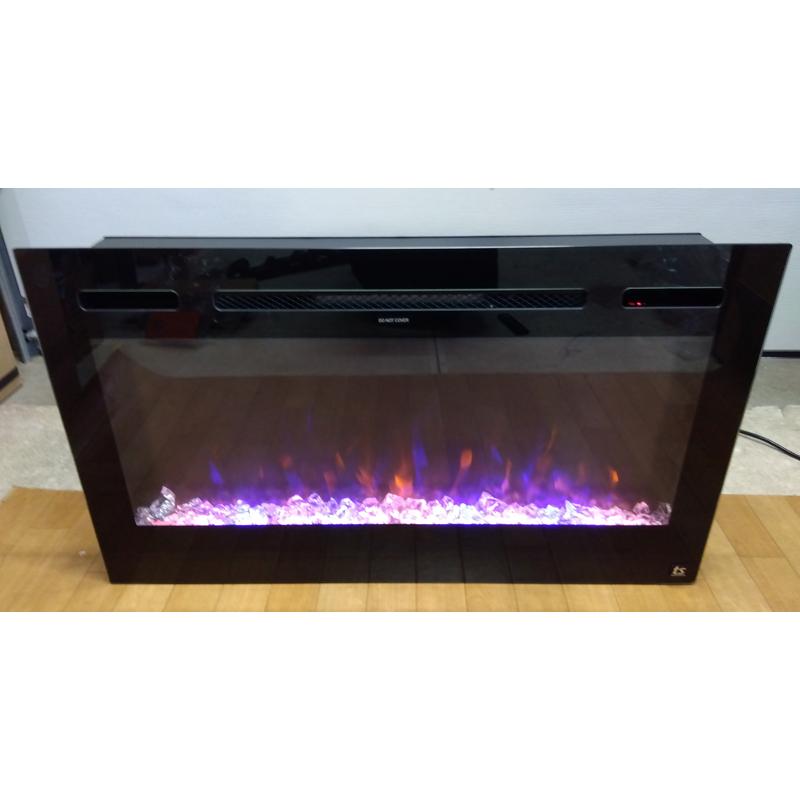 暖炉風セラミックファンヒーター/MA-675-BK