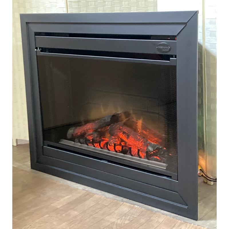 アウトレット125/33インチビルトイン電気暖炉本体 BF-33DXP・トリム付