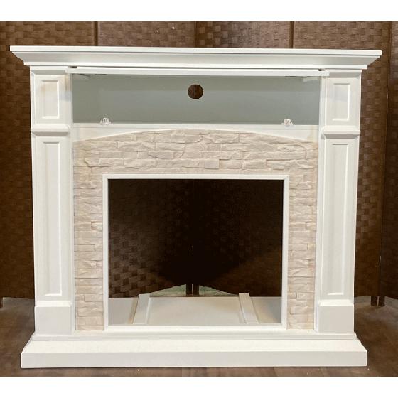 23インチ遠赤外線3D電気暖炉 セネカ クリスプホワイト/送料無料