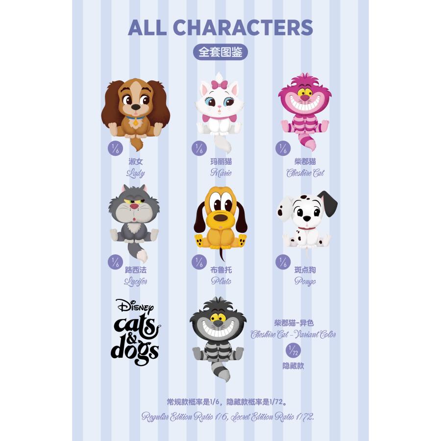 予約】52TOYS BLINDBOX ディズニー キャッツ&ドッグス なかよし