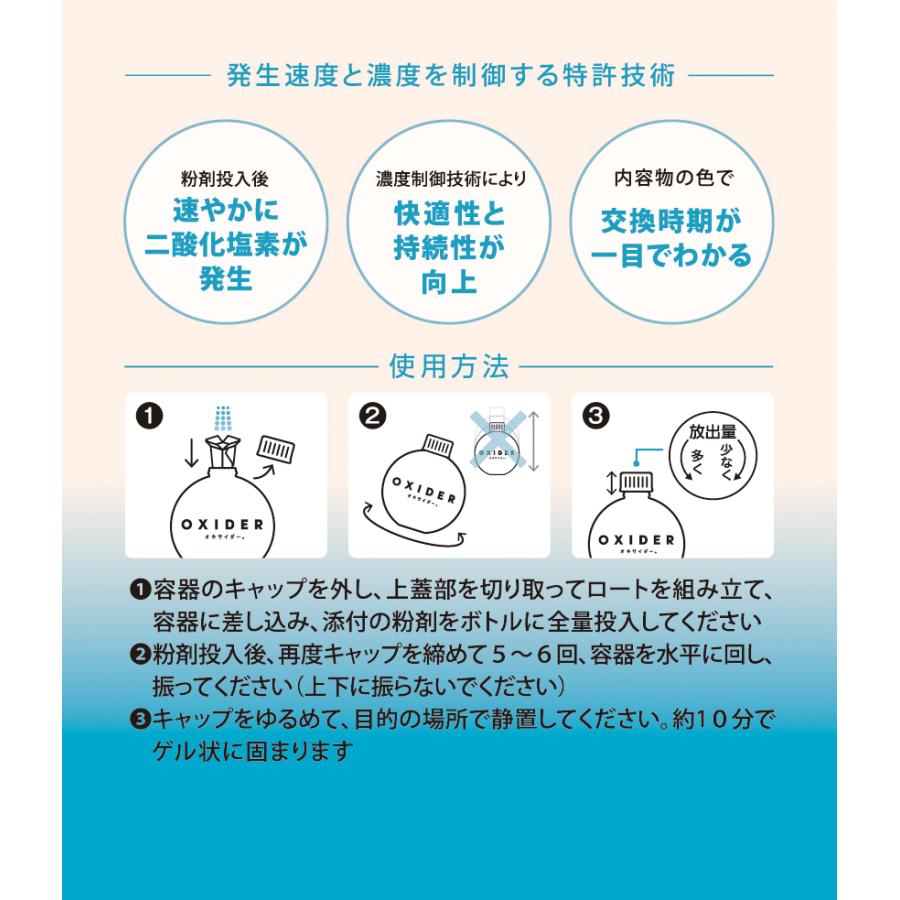 【公式】OXIDER(オキサイダー) 二酸化塩素ゲル剤 (90g)｜oxider-official｜05