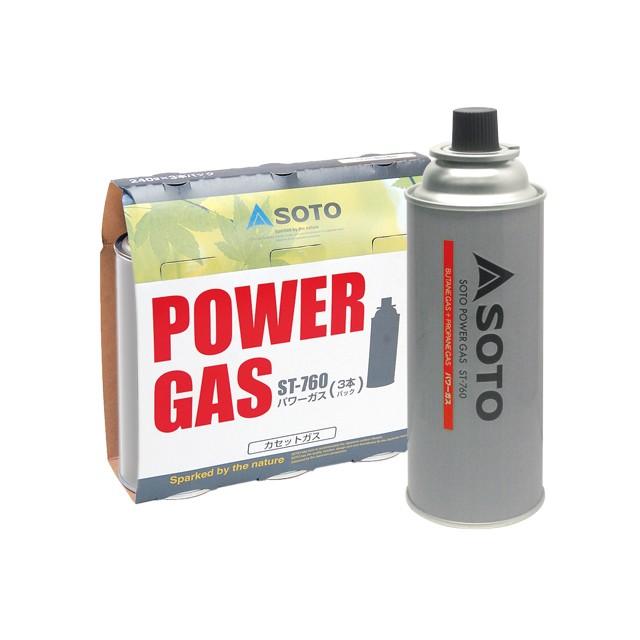 SOTO SOTO(ソト) パワーガス3本パック ST-7601 : 帆布バッグ・登山用品