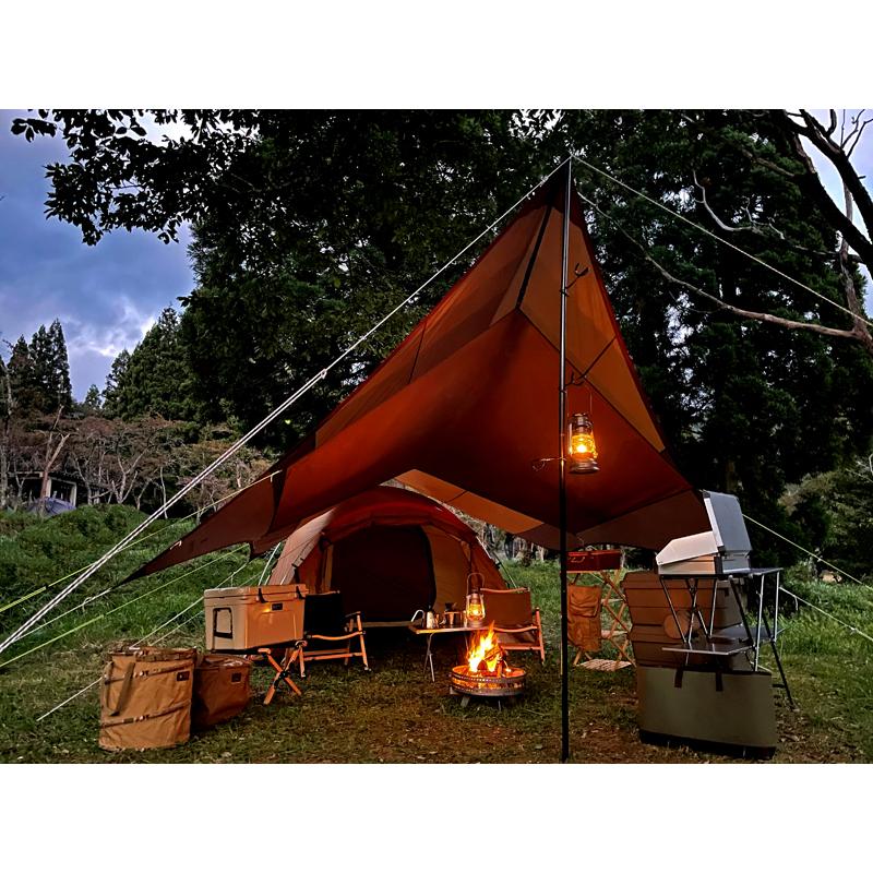 オクトス ヘキサタープ・ポール・ロープ一式 オクトス ヘキサタープ