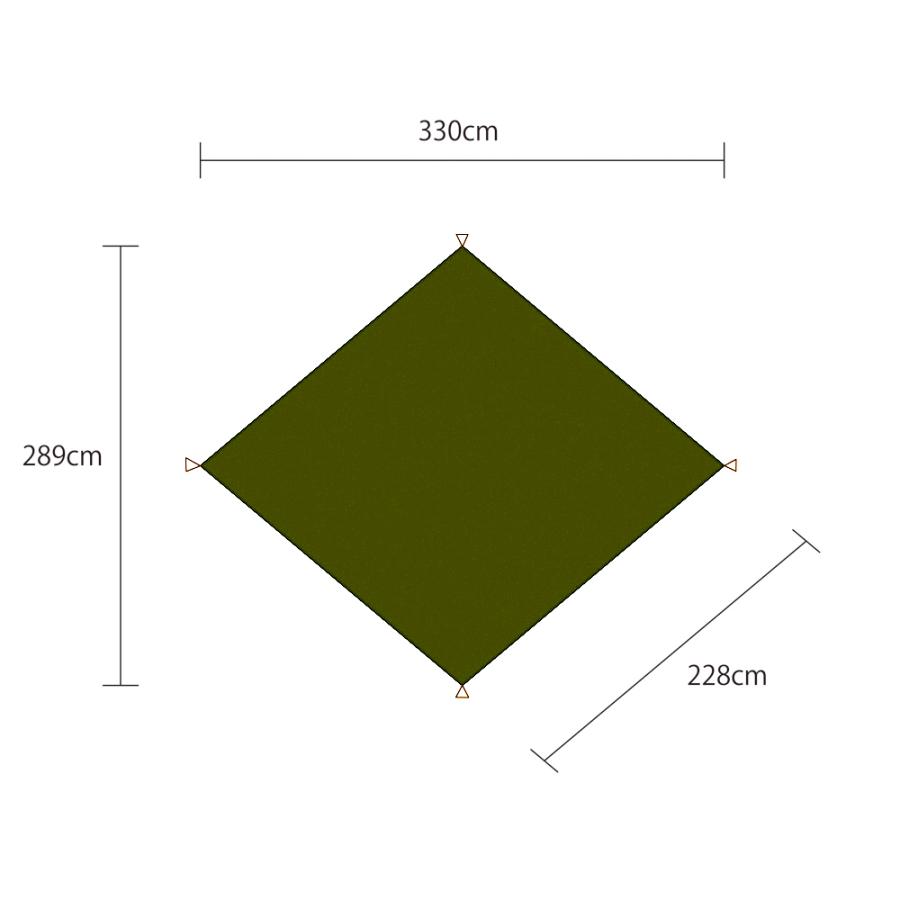 oxtos（オクトス） CORDURA ウィングタープ : 帆布バッグ・登山用品の