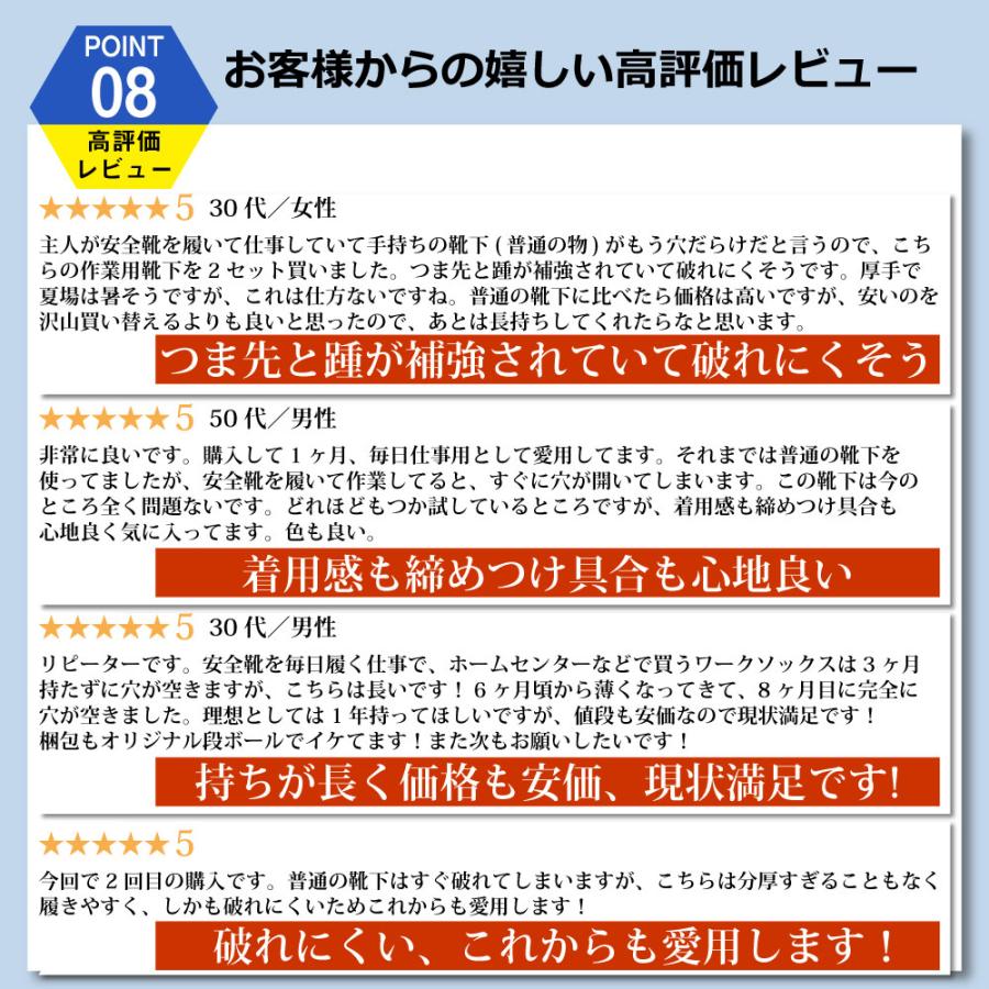 靴下 メンズ 破れにくい 強靭 つま先とかかと補強 クルー丈 3足セット つま先かかとカラーアソート 25cm 26cm 27cm 28cm 29cm｜oyakudachi-paxasian｜12