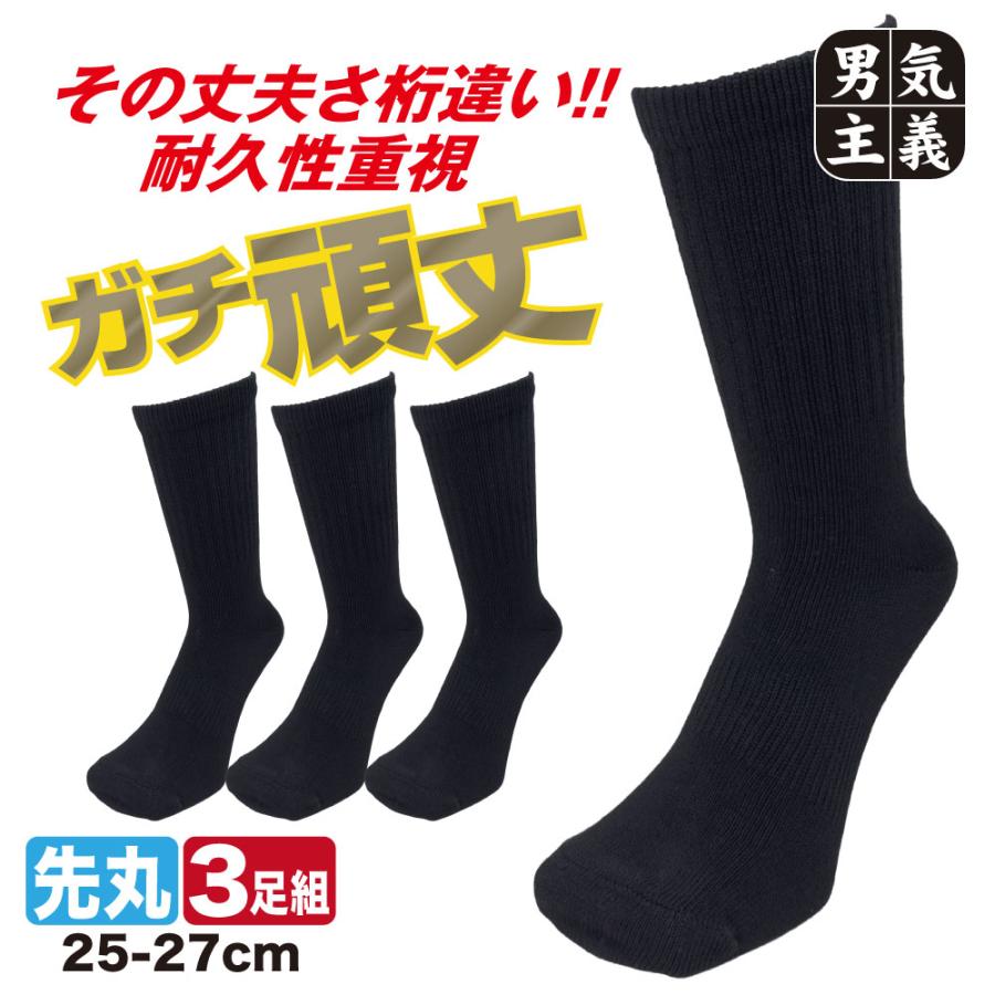 新品　カタリスト　メンズソックス　3足セット PAXーASIAN 靴下 メンズ 破れにくい 3足セット ガチ頑丈 先丸ソックス
