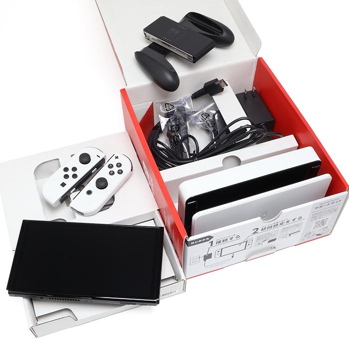 Nintendo Switch 美品 Switch(有機ELモデル) Joy-Con(L)/(R) ホワイト