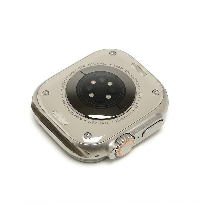 美品 Apple Watch Ultra GPS+Cellularモデル 49mm MQFL3J/A チタニウムケースとオレンジアルパインループ Mの画像