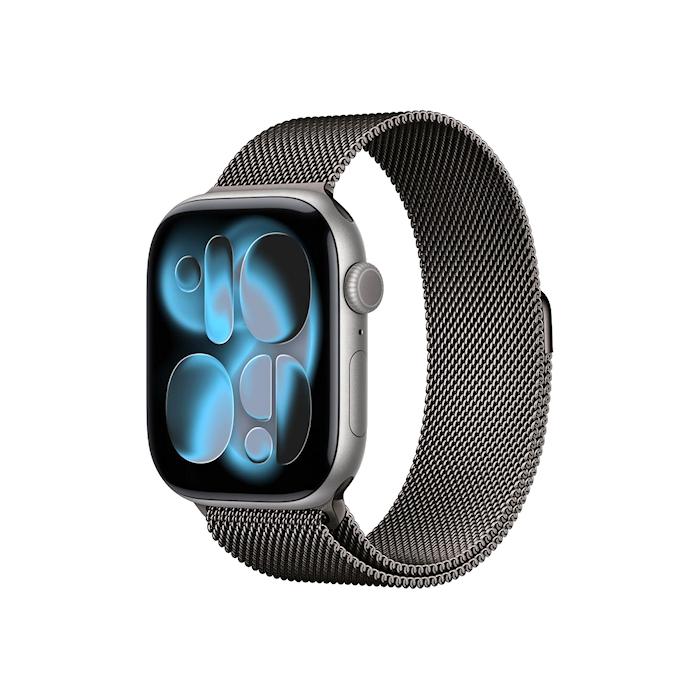 Apple Watch Series11 GPS+Cellular 46mm スペースグレイアルミニウム ミラネーゼループ MFAE4J/A+MGJ74FE/A M/L