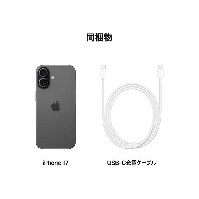 iPhone 17 開封品 Appleストア版 iPhone17 256GB ブラック MG674J/A