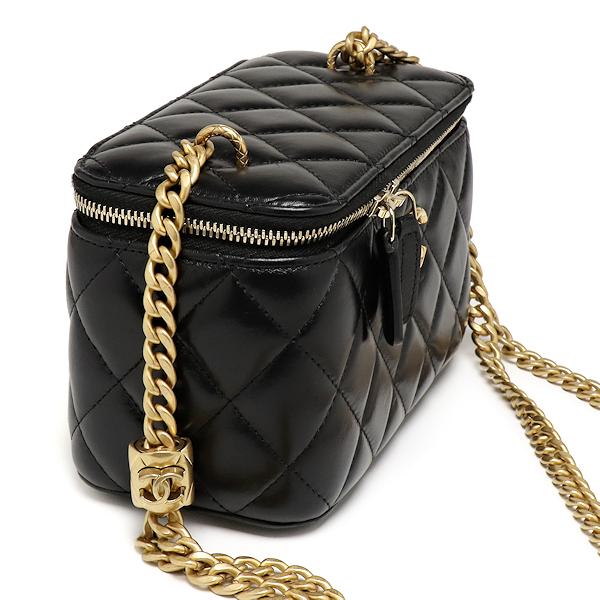 CHANEL 美品 シャネル マトラッセ Wチェーン クラッチ バニティ