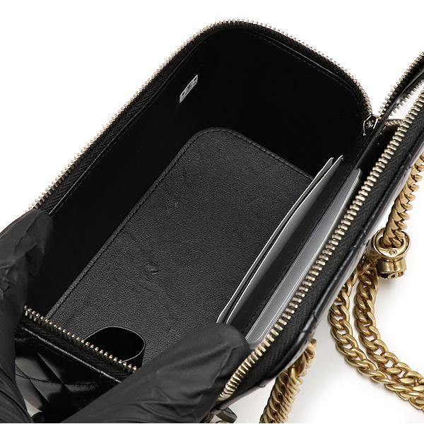 CHANEL 美品 シャネル マトラッセ Wチェーン クラッチ バニティ