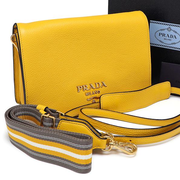 PRADA 新品同様 プラダ ヴィッテロダイノレザー ショルダー