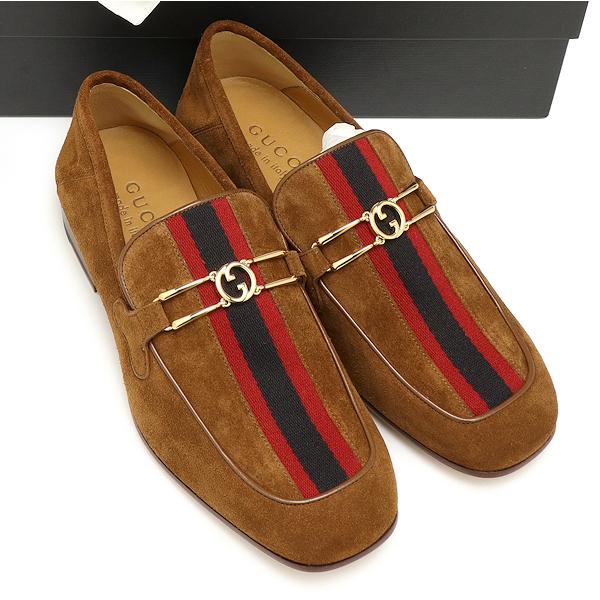 GUCCI（グッチ） 未使用 ローファー 603684 スエード ダークブラウン 