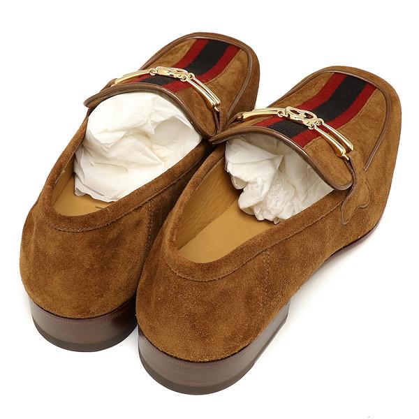 GUCCI（グッチ） 未使用 ローファー 603684 スエード ダークブラウン 