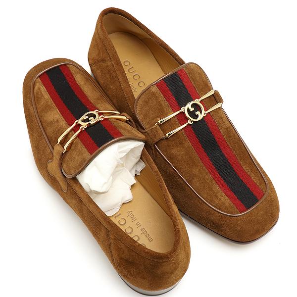 GUCCI（グッチ） 未使用 ローファー 603684 スエード ダークブラウン