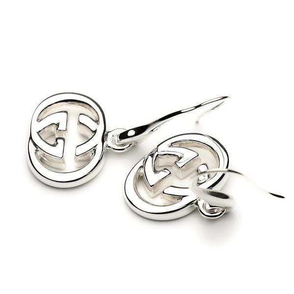 GUCCI（グッチ） 極美品 インターロッキングG ピアス Ag925 シルバー