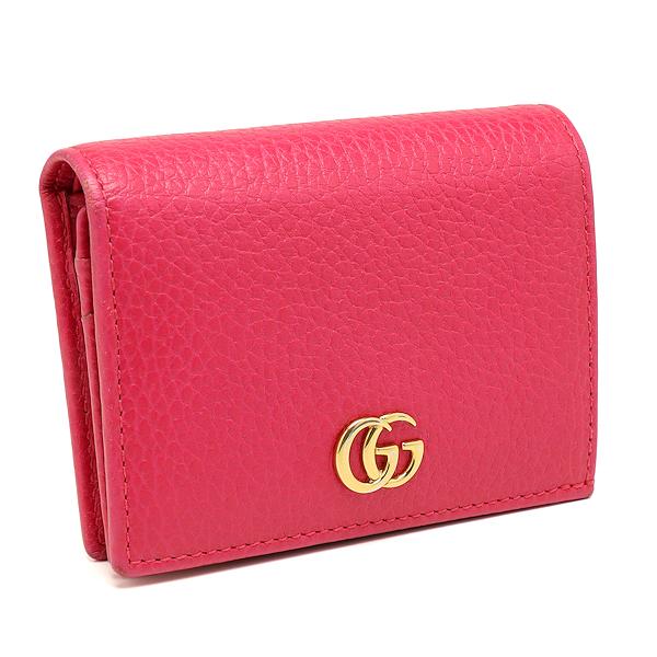 GUCCI（グッチ） GGマーモント 二つ折りコンパクト財布 456126 レザー