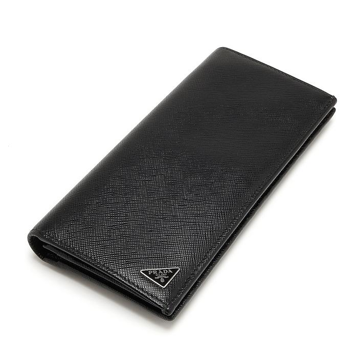 PRADA（プラダ） 美品 サフィアーノトライアングル 2MV836 NERO 直営店 