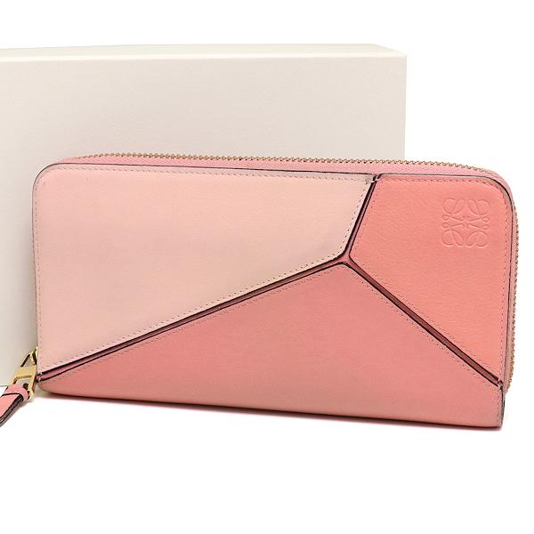 LOEWE ロエベ パズル ジップアラウンドウォレット 長財布 ピンク LOEWE ロエベ パズル ジップアラウンドウォレット 長財布 ピンク