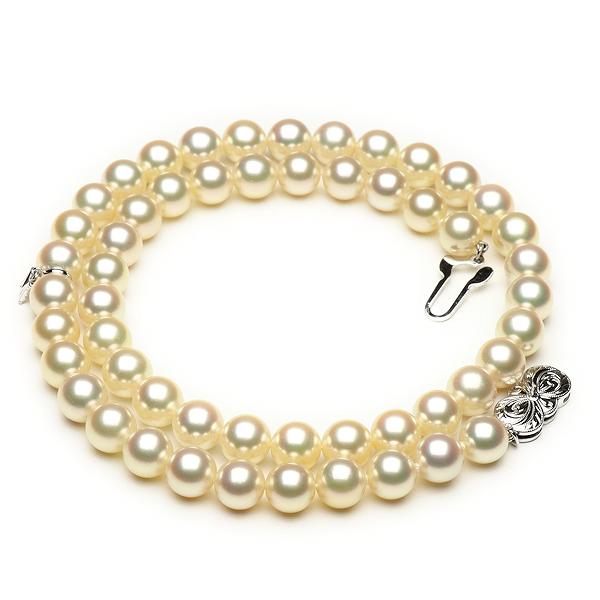 MIKIMOTO 美品 ミキモト パールネックレス 真珠 7.5〜7.9ミリ M MIKIMOTO 美品 ミキモト パールネックレス 真珠 7.5〜7.9ミリ M
