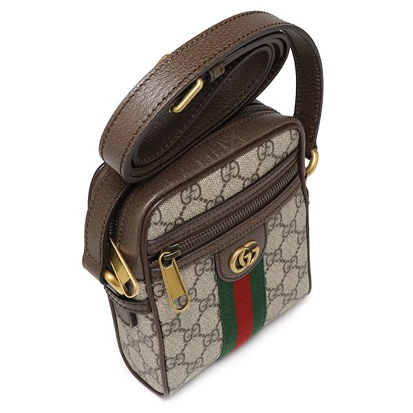 未使用 グッチ オフィディア GGショルダーバッグ 598127 GGスプリーム キャンバス ベージュ エボニー GUCCIの画像